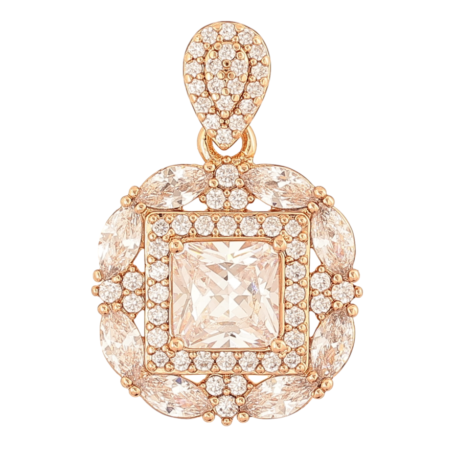 Кулон Xuping Позолота 18K Инкрустация кристаллами для цепочки до 4мм фото №1