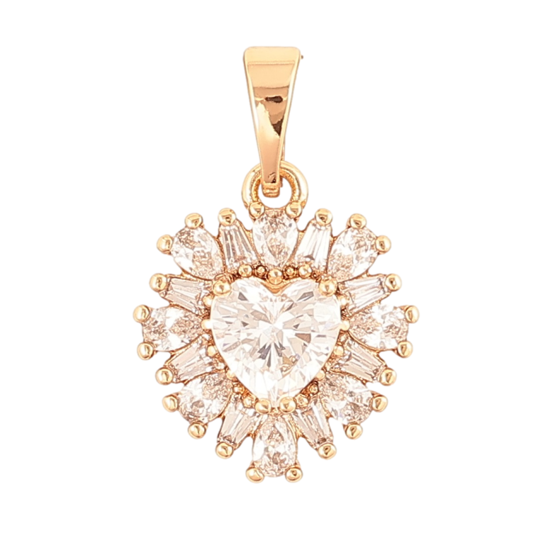 Кулон Xuping Позолота 18K «Кришталеве серце» для ланцюжка до 5мм фото №8