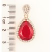 Кулон Xuping Позолота 18K «Червоний кристал» для ланцюжка до 4мм фото №2