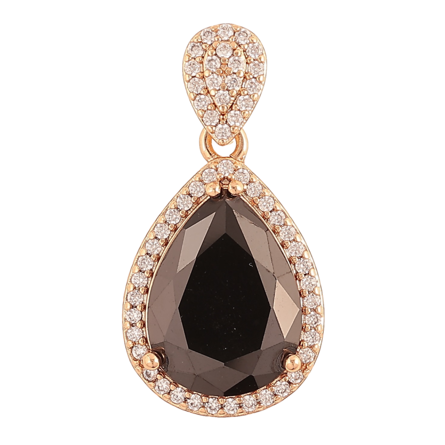 Кулон Xuping Позолота 18K «Чорний кристал» для ланцюжка до 4мм фото №1