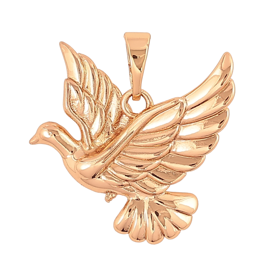 Кулон Xuping Позолота 18K Птица для цепочки до 5мм фото №1