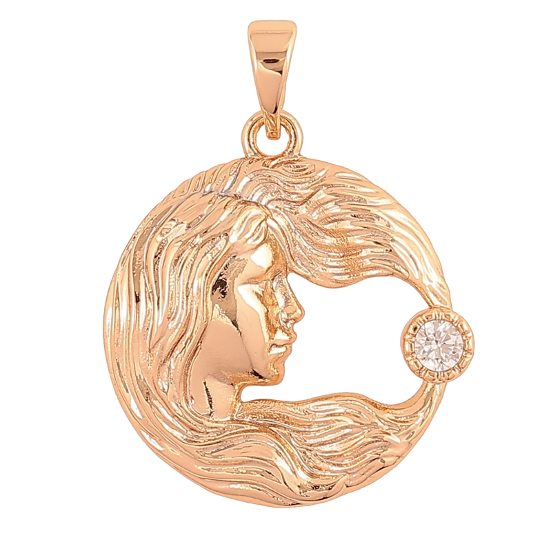 Кулон Xuping Позолота 18K Дева для цепочки до 5мм фото №1