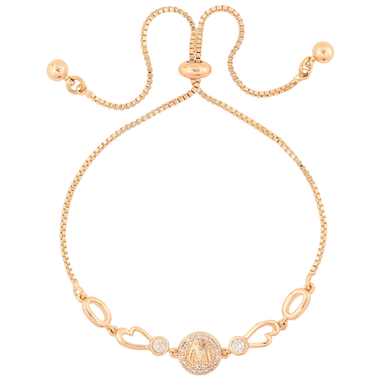 Браслет Xuping M&L Колір 18K «Ланцюжок з декоративною вставкою» на бігунку, довжина 12-24см х 1мм фото №8