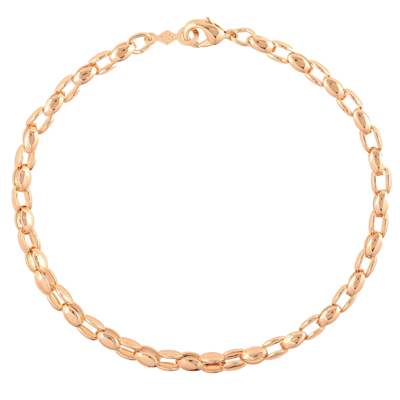 Браслет Xuping M&L Колір 18K «Ланцюжок плетіння Фантазійне» довжина 19.5см х 4мм фото №1