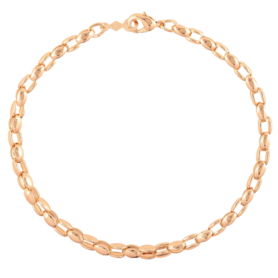 Браслет Xuping M&L Колір 18K «Ланцюжок плетіння Фантазійне» довжина 19.5см х 4мм фото №1