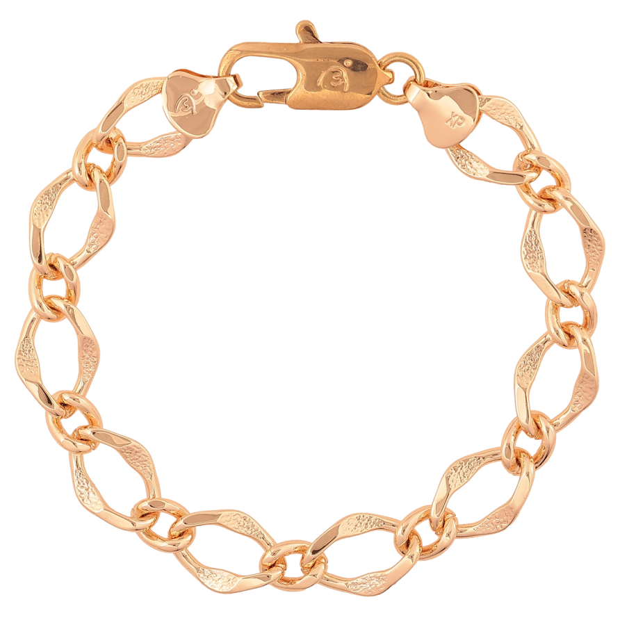 Браслет Xuping M&L Колір 18K «Ланцюжок плетіння Фантазійне» довжина 18.5см х 10мм фото №1