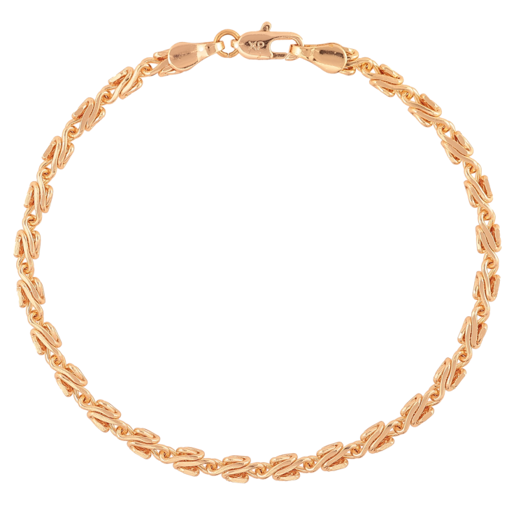 Браслет Xuping M&L Цвет 18K Цепочка плетение Улитка» длинна 20см х 4мм фото №16