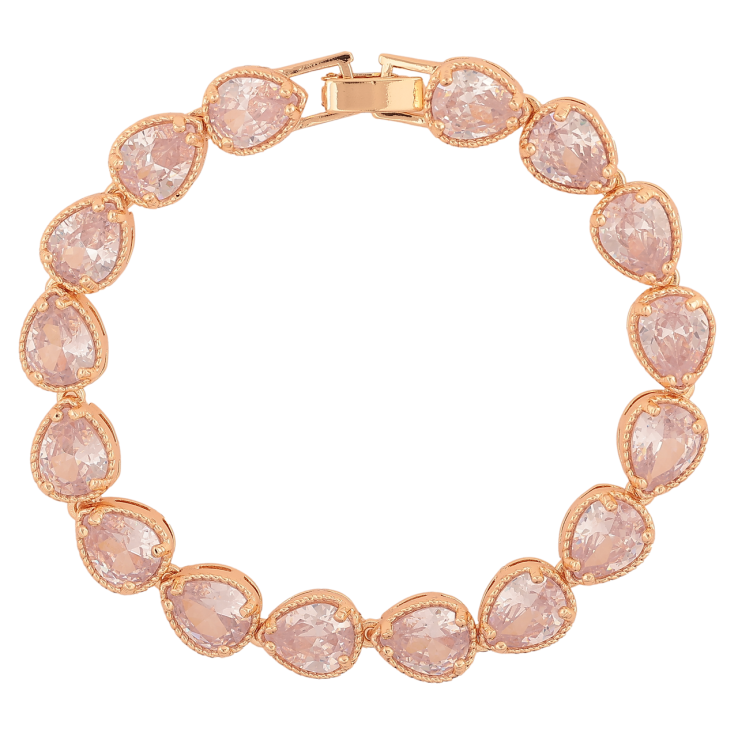 Браслет Xuping M&L Колір 18K «Доріжка краплеподібних кристалів» довжина 19.5см х 8мм фото №13