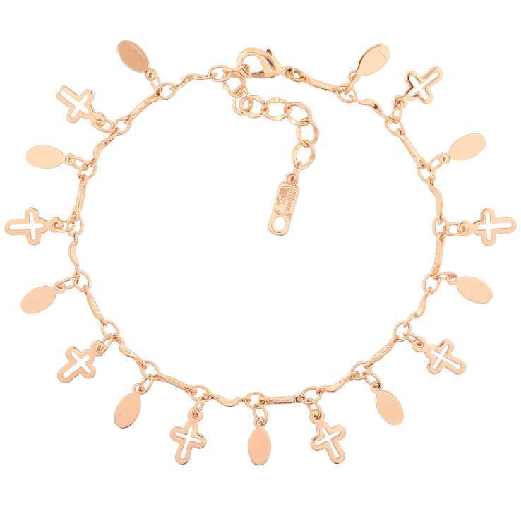 Браслет Xuping M&L Колір 18K «Ланцюжок з підвісками» довжина з доп. ланцюжком 18-22см х 2мм фото №19