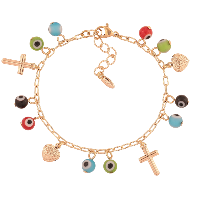 Браслет Xuping M&L Колір 18K «Ланцюжок з підвісками» довжина з доп. ланцюжком 17-20см х 2.5мм фото №1