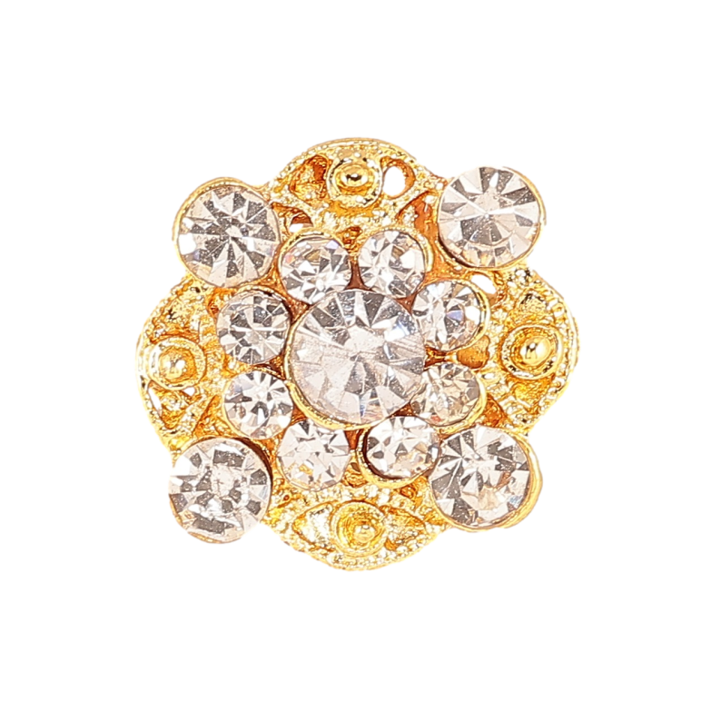 Брошка «Візерунок зі стразами» фото №2