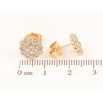 Сережки Xuping Позолота 18K пусети «Кришталеві квіточки» фото №2