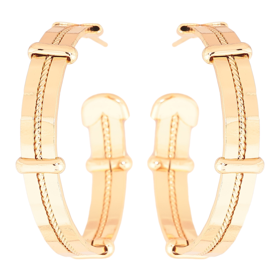 Серьги Xuping Позолота 18K пусеты Декоративные дуги фото №1