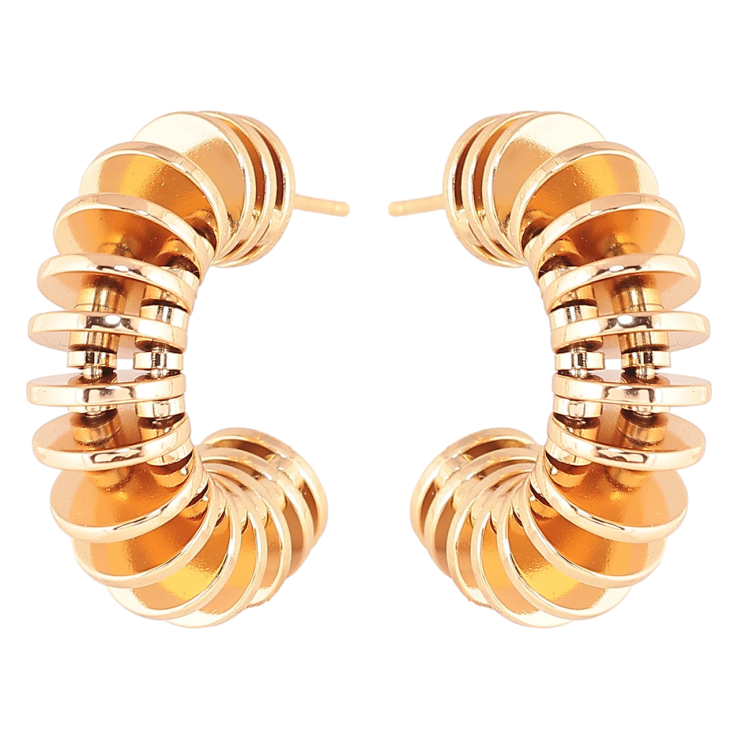 Серьги Xuping Позолота 18K пусеты Декоративные дуги фото №8 Серьги Xuping Позолота 18K пусеты Декоративные дуги фото №8