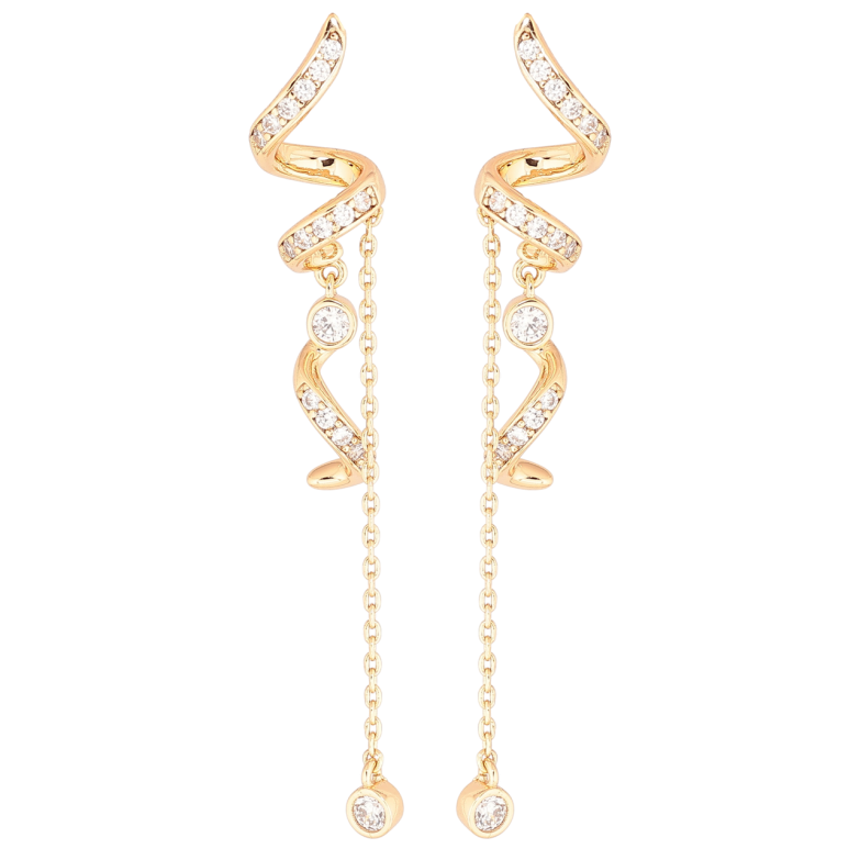 Сережки Xuping Позолота 18K пусети «Декоративні підвіски» фото №1