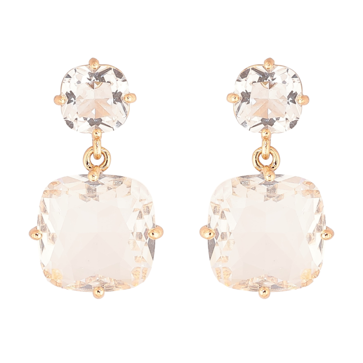 Сережки Xuping Позолота 18K пусети «Кристальні підвіски» фото №16