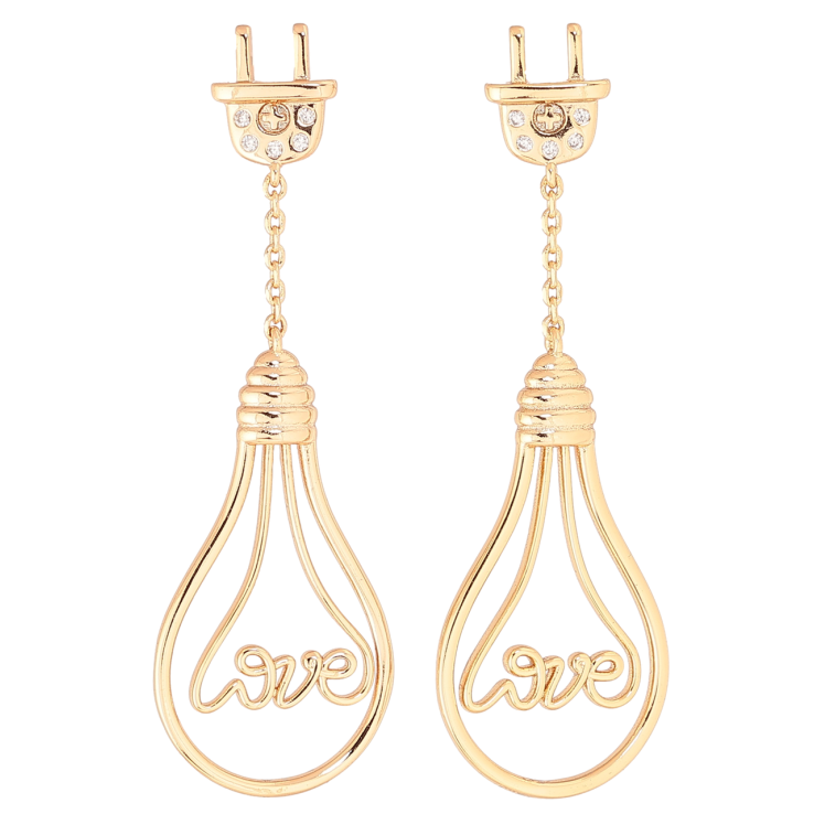 Сережки Xuping Позолота 18K пусети «Лампочки» фото №14