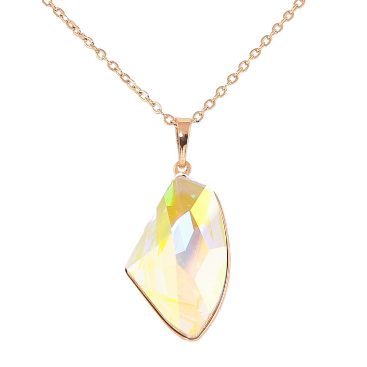 Кулон Xuping цвет 18K с кристаллами Swarovski на цепочке Кристалл AВ длина 40-45см х 2мм фото №25