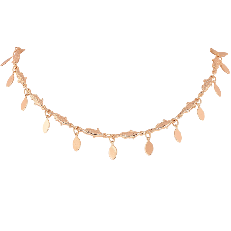 Кольє Xuping M&L Колір 18К «Рибки» довжина 45см х 5мм фото №1