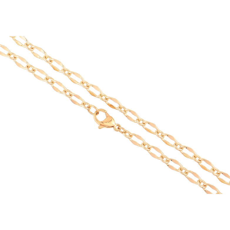 Ланцюжок Xuping M&L Колір 18К «Плетіння Фантазійне» довжина 46см х 5мм фото №12