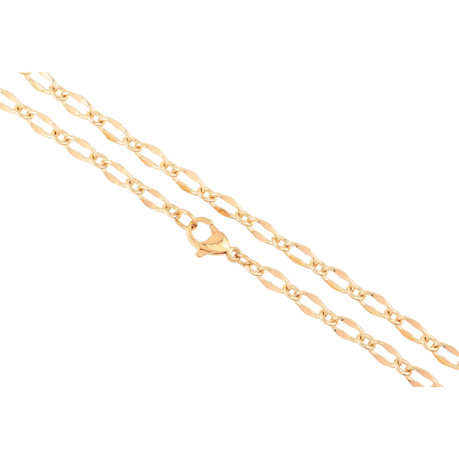 Цепочка Xuping M&L Цвет 18К Плетение Фантазийное длина 46см х 5мм фото №1