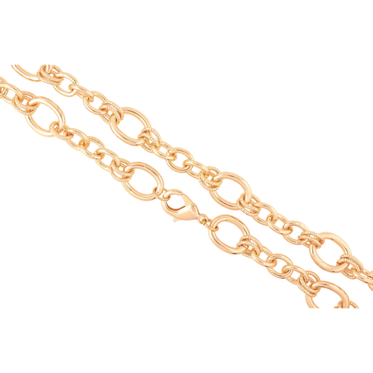 Ланцюжок Xuping M&L Колір 18К «Плетіння Фантазійне» довжина 44см х 8-13мм фото №17 Ланцюжок Xuping M&L Колір 18К «Плетіння Фантазійне» довжина 44см х 8-13мм фото №17