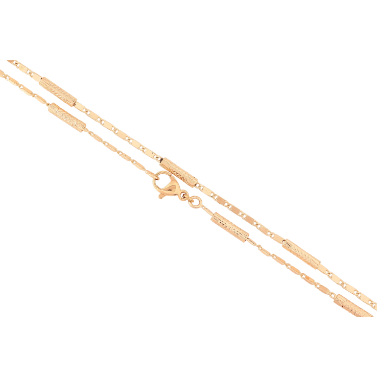 Ланцюжок Xuping M&L Колір 18К «Плетіння Морський ланцюг з циліндрами» довжина 45см х 2.5мм фото №19 Ланцюжок Xuping M&L Колір 18К «Плетіння Морський ланцюг з циліндрами» довжина 45см х 2.5мм фото №19