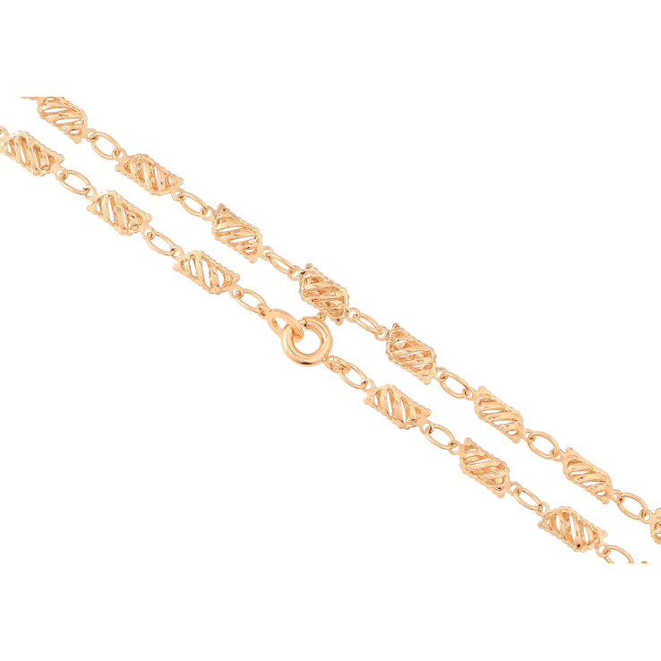 Ланцюжок Xuping M&L Колір 18К «Плетіння Фантазійне» довжина 45см х 4мм фото №2 Ланцюжок Xuping M&L Колір 18К «Плетіння Фантазійне» довжина 45см х 4мм фото №2