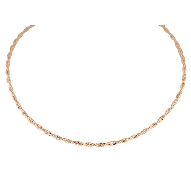 Намисто Xuping Позолота 18K Жорсткий Ювелірний шнур» довжина 44см х 2мм фото №18