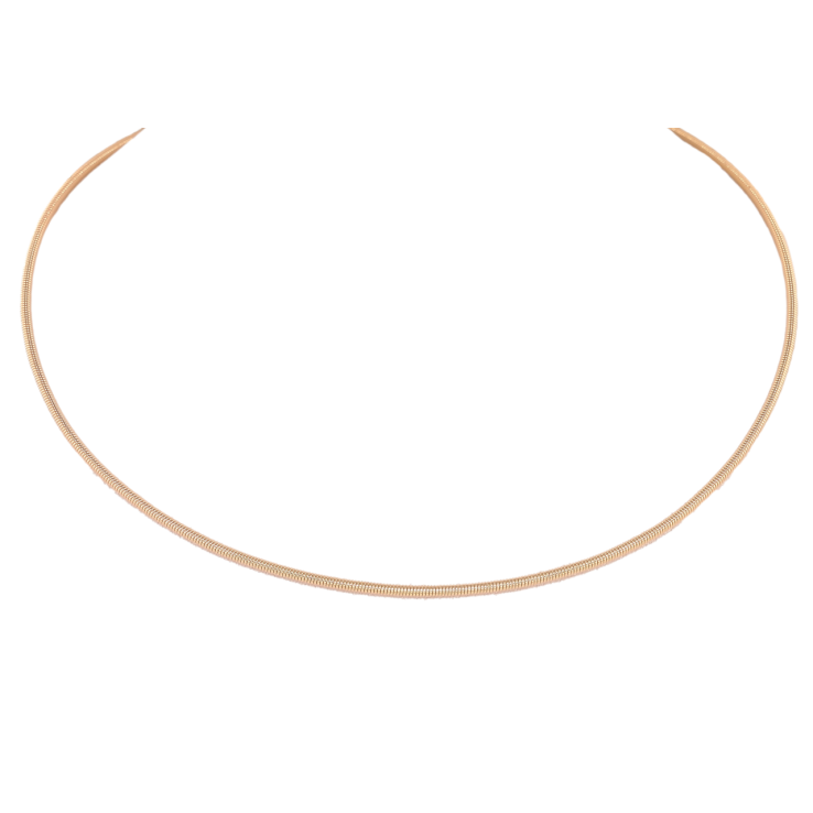 Намисто Xuping Позолота 18K Жорсткий Ювелірний шнур» довжина 44см х 1.5мм фото №21