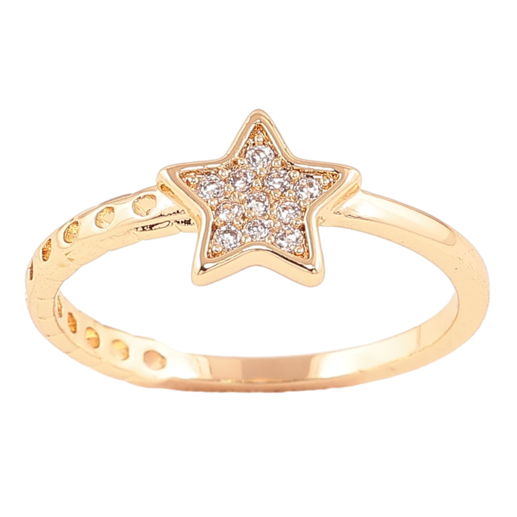 Каблучка Xuping Позолота 18K «Зірка» фото №25