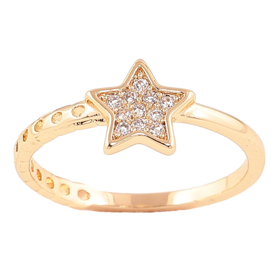 Каблучка Xuping Позолота 18K «Зірка» фото №1