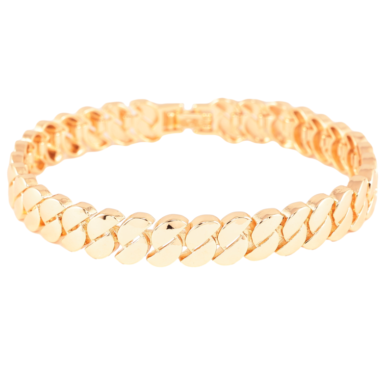 Браслет Xuping M&L Колір 18K «Декоративний візерунок» довжина 18.5см х 9мм фото №1