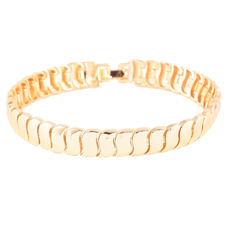 Браслет Xuping M&L Колір 18K «Декоративний візерунок» довжина 19см х 9мм фото №1