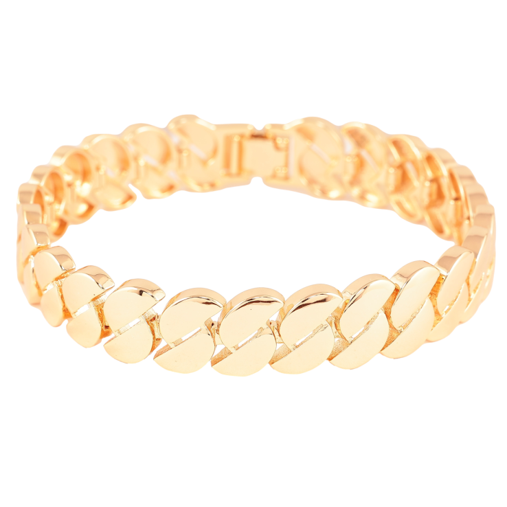 Браслет Xuping M&L Колір 18K «Декоративний візерунок» довжина 19см х 12мм фото №14