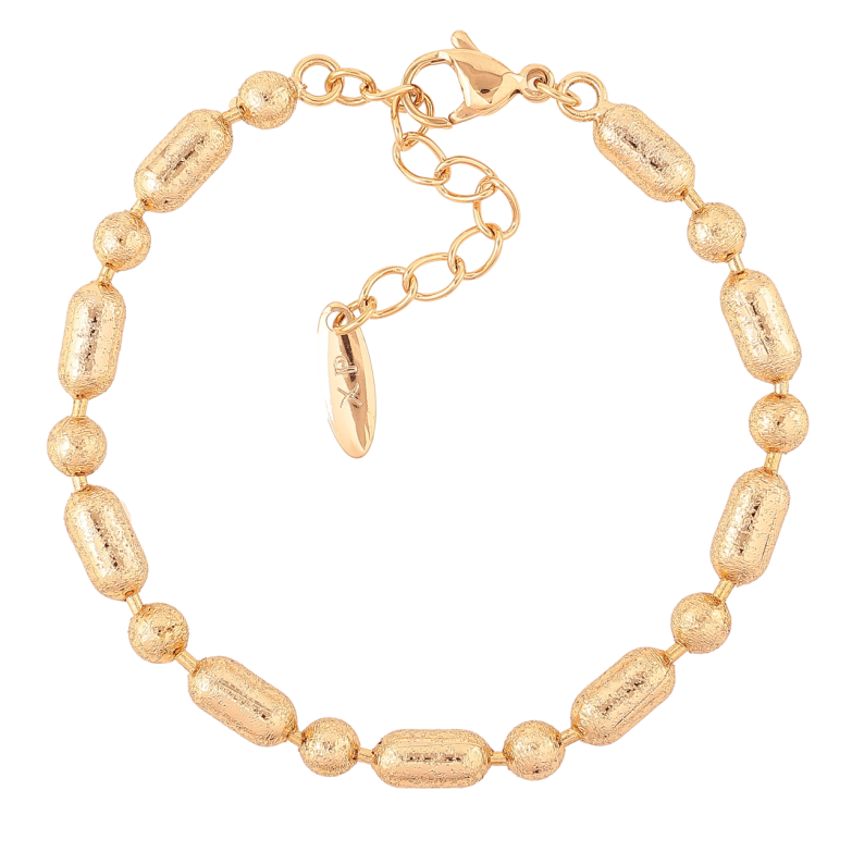 Браслет Xuping Позолота 18K Цепочка Перлина с шагренью длина с доп.цепочка 17-20.5см х 5мм фото №1