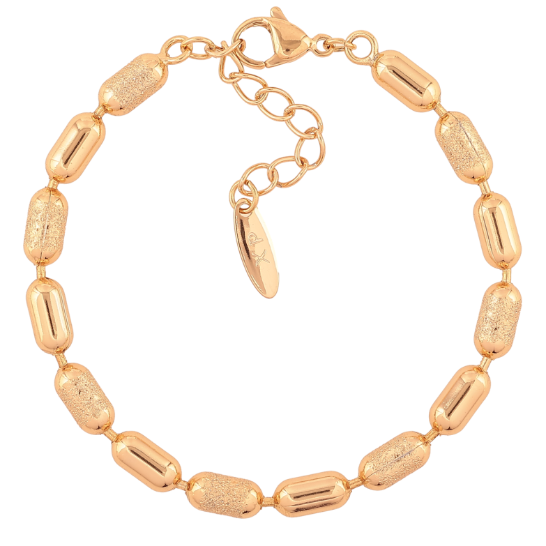 Браслет Xuping Позолота 18K Цепочка Перлина длина с доп.цепочка 17-20см х 5мм фото №4