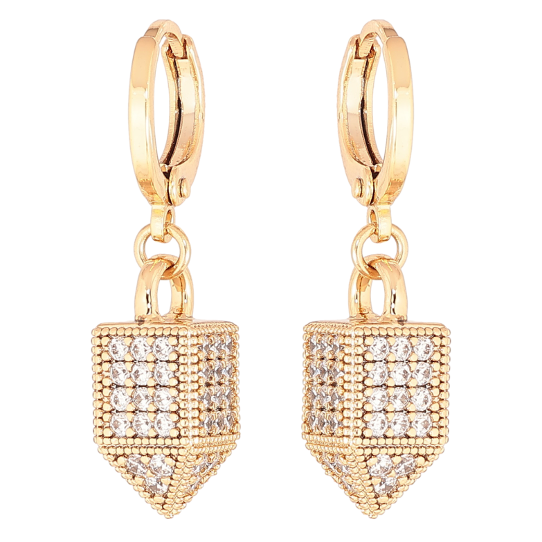 Серьги Xuping Позолота 18K подвески на колечках Декоративные подвески с инкрустацией цирконием фото №4