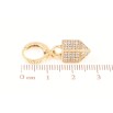 Серьги Xuping Позолота 18K подвески на колечках Декоративные подвески с инкрустацией цирконием фото №2