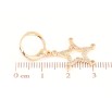 Серьги Xuping Позолота 18K подвески на колечках Звезды фото №2