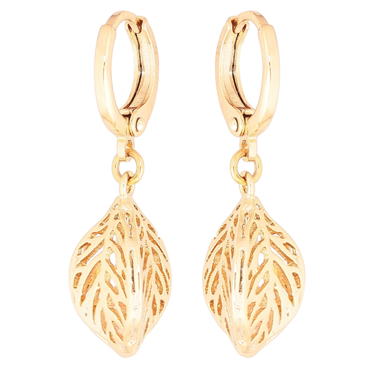 Серьги Xuping Позолота 18K подвески на колечках Резные подвески фото №21