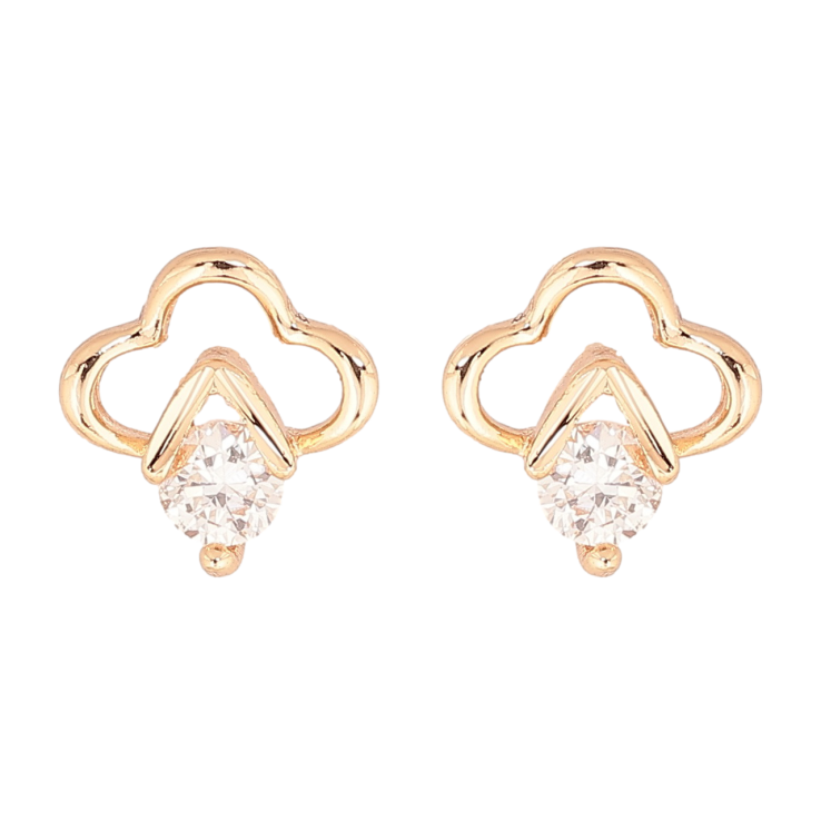 Серьги Xuping M&L Цвет 18K пусеты Узор с кристаллами фото №20