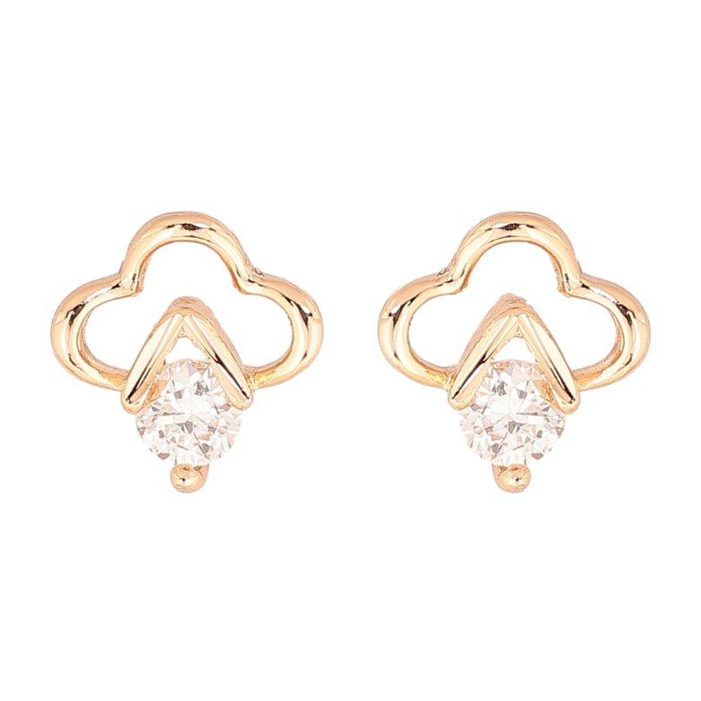 Серьги Xuping M&L Цвет 18K пусеты Узор с кристаллами фото №3