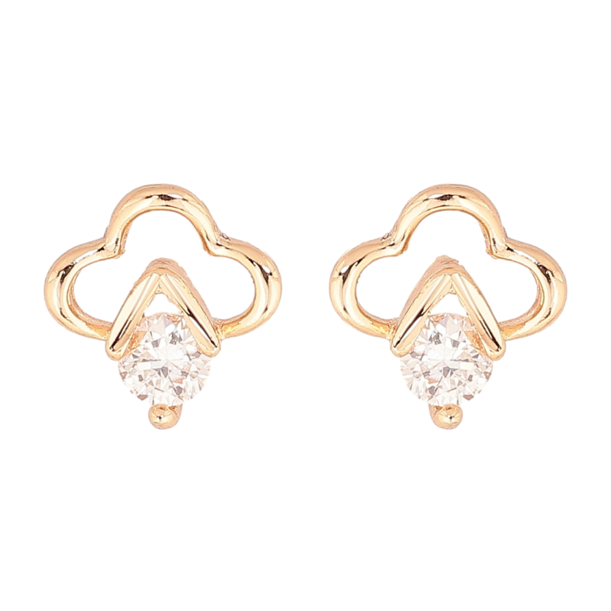 Серьги Xuping M&L Цвет 18K пусеты Узор с кристаллами фото №1