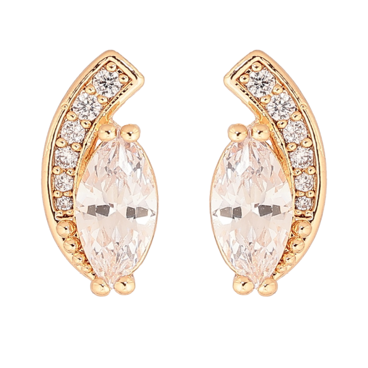 Серьги Xuping M&L Цвет 18K пусеты Кристальный узор фото №24