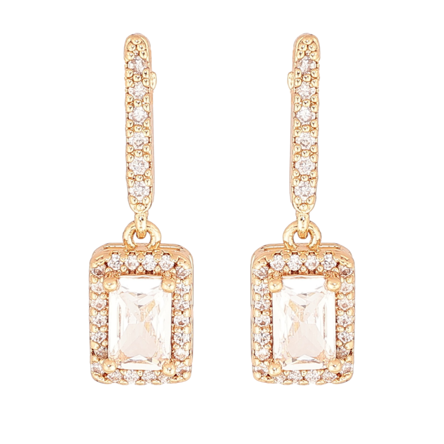 Сережки Xuping M&L Колір 18K пусети Кристальні підвіски» фото №1