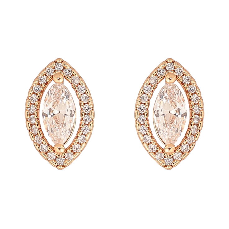 Сережки Xuping M&L Колір 18K пусети Візерунок з кристалами» фото №11