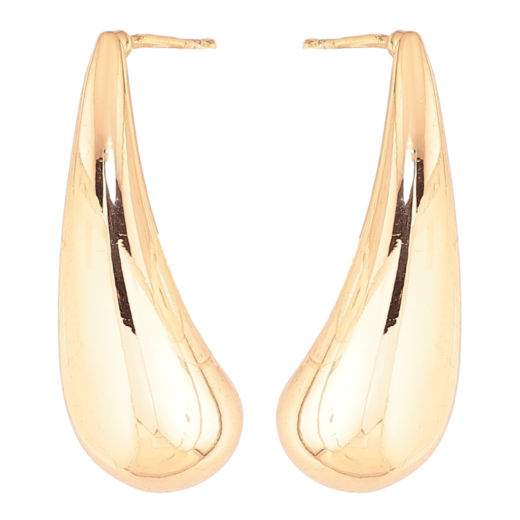 Серьги Xuping M&L Цвет 18K пусеты Объемные капельки фото №7