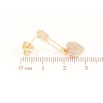 Сережки Xuping M&L Колір 18K пусети «Шпильки з сердечками» фото №2