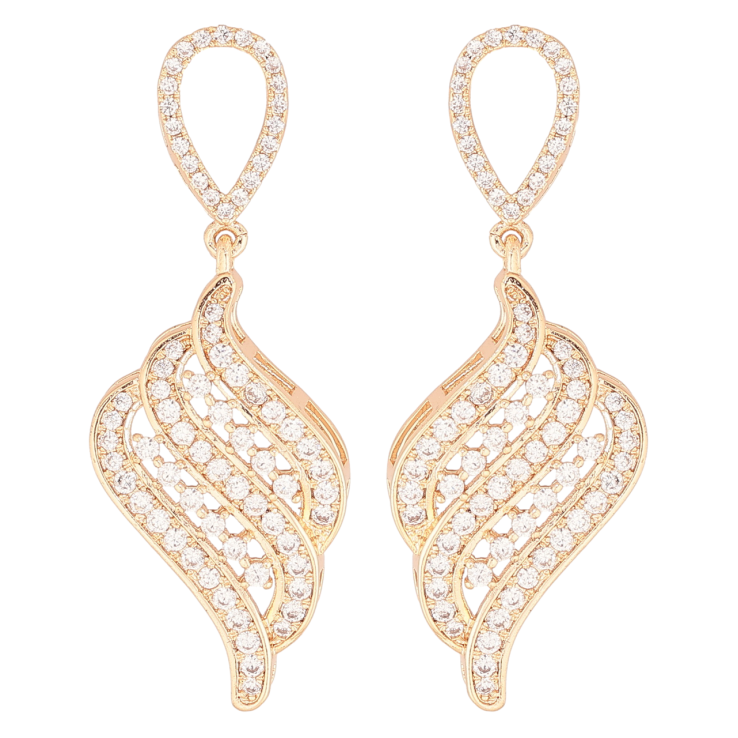 Сережки Xuping M&L Колір 18K пусети «Підвіски з інкрустацією кристалами» фото №13